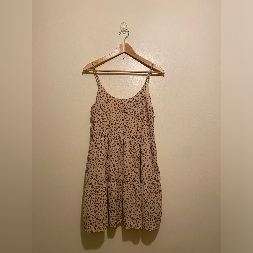 Le Lis Animal Print Mini Dress. Size S